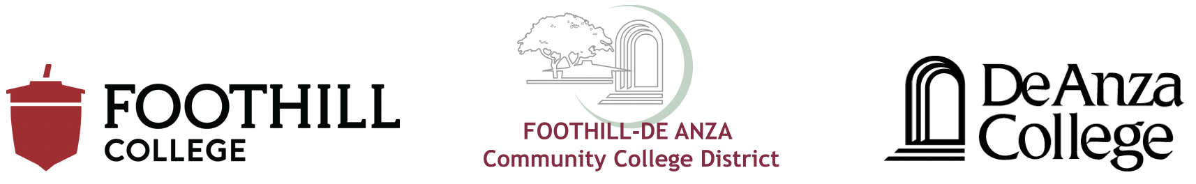 Foothill, District and De Anza logos for header